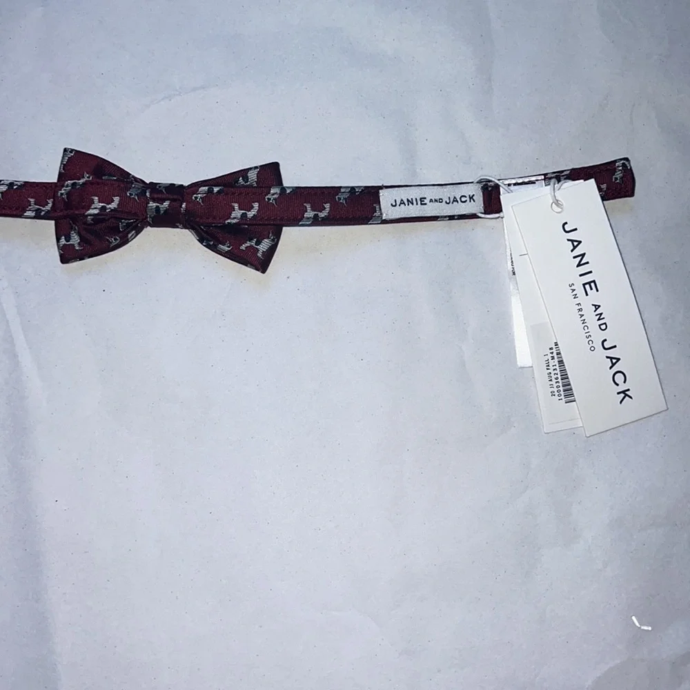 Janie and Jack Frenchie Bulldog Bowtie, 0-24M - NWT